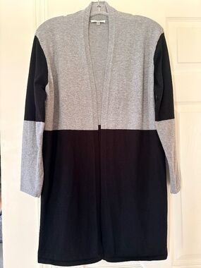 Vita Milano open-front cardigan.